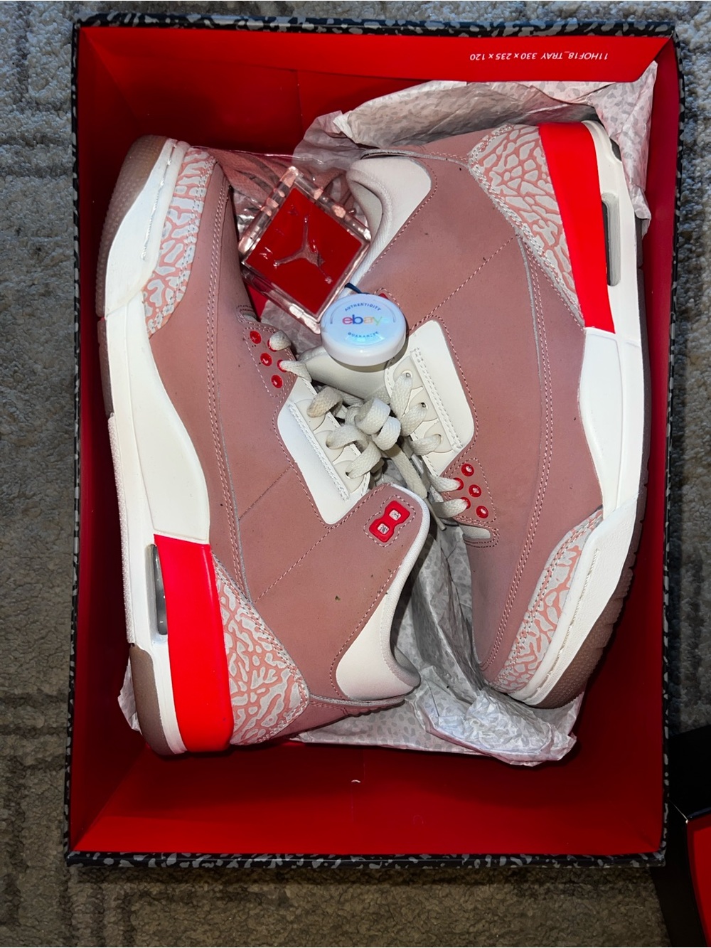 Jordan 3 Women’s Sneakers - Rust Pink